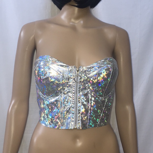 New Charlotte Russe Sexy Padded Crop Top Bra - Picture 2 of 6